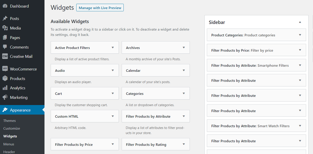 WooCommerce Visibility Widgets