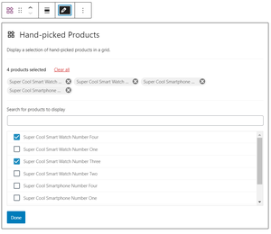 Create WooCommerce Pages Hand Picked