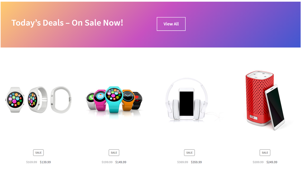Create WooCommerce Pages Sale