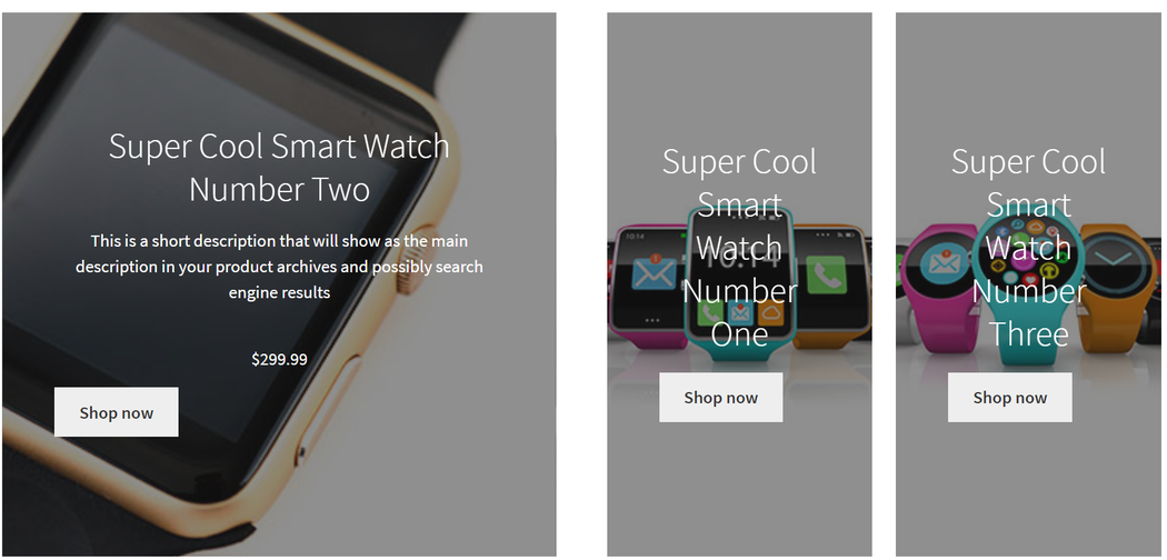 Create WooCommerce Pages Featured