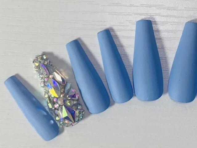 Natasha's blue nail set