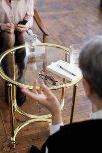Couple in therapy session