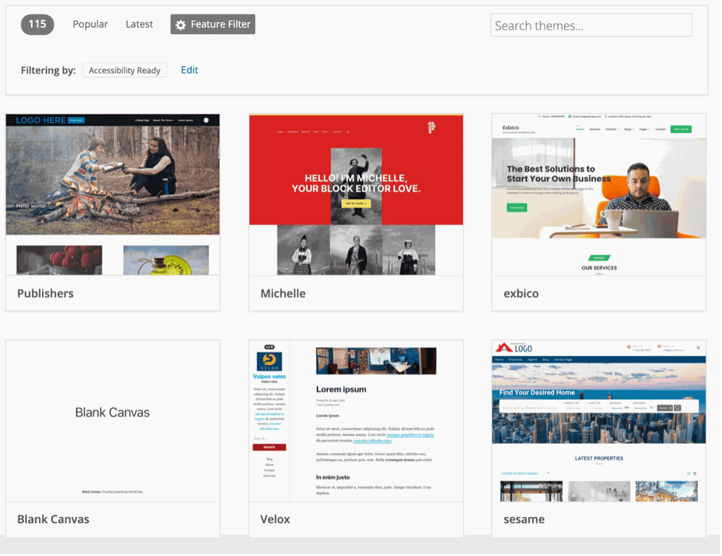WordPress Accessibility Themes