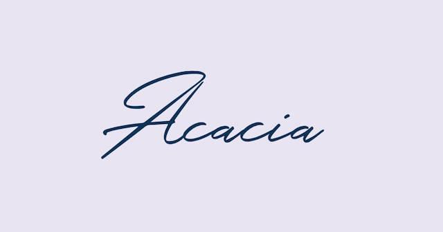 Cursive Acacia