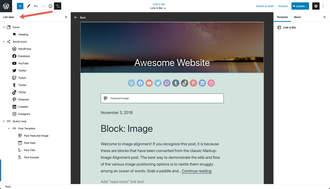 Landing Pages with the WordPress Template Editor GoDaddy Pro