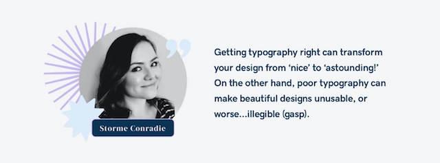 picture of Storme Conradie and quote