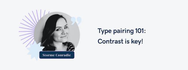 uote from Storme Comradie