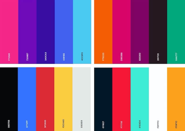 Bold color palette