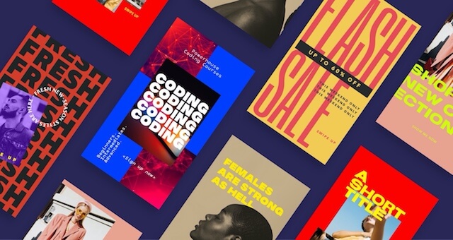 Bold templates from GoDaddy Studio