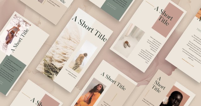 Cover Story  templates  in  GoDaddy Studio