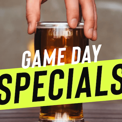 Game Day Specials with beer