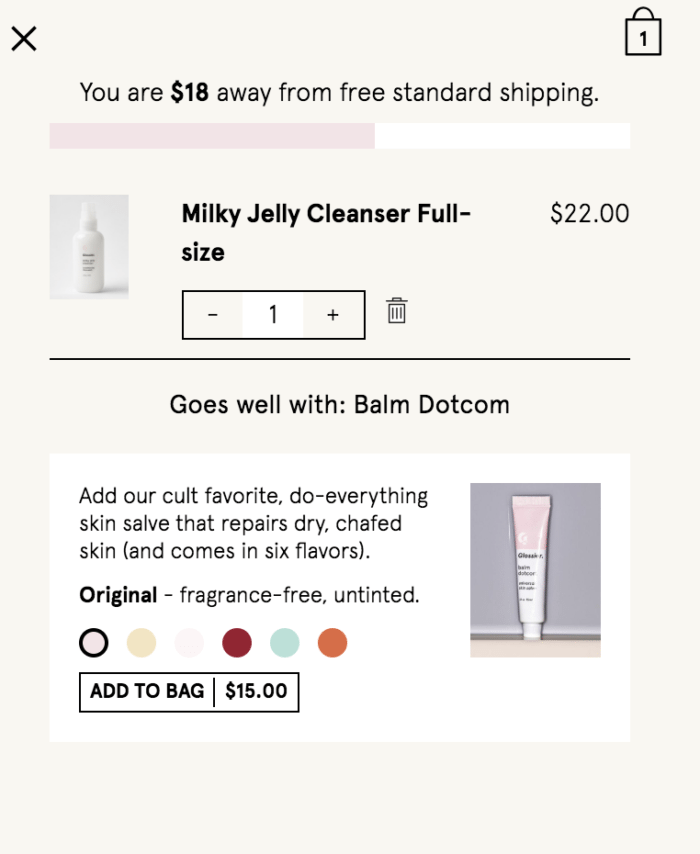 Glossier Threshold