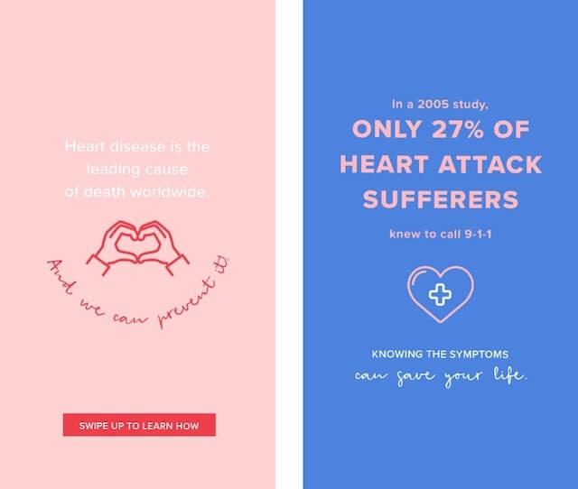 Social ads for World Heart Day