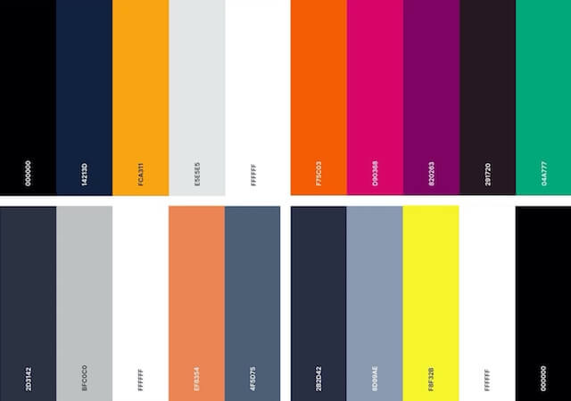 modern color palette