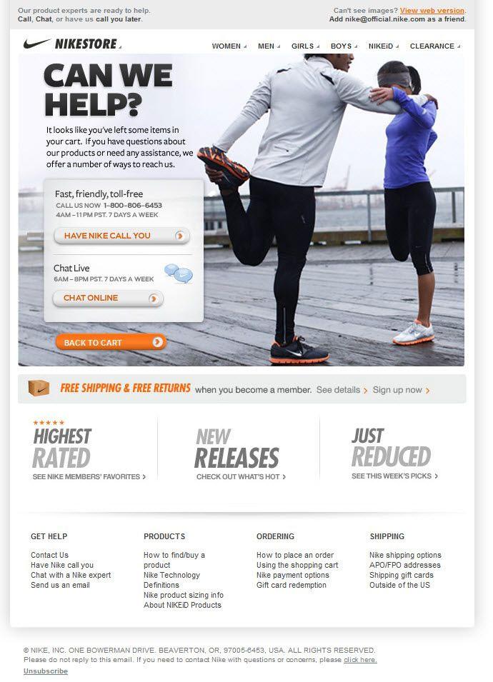 Nike offers help
