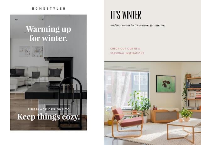 Examples of home design ads