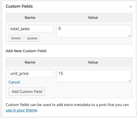 add custom field