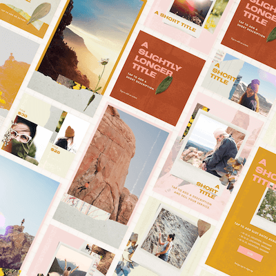 GoDaddy Studio templates to unify style