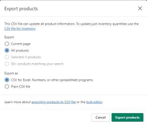 From Shopify to WooCommerce Export Products