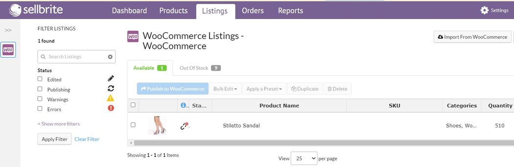 Connect Amazon WooCommerce Listings