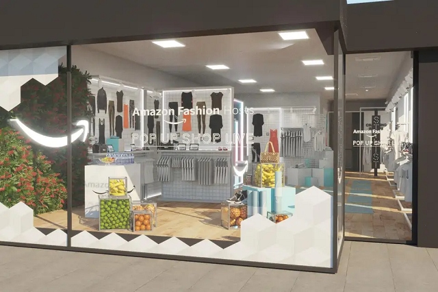 Example of Amazon’s pop up shop for photo opportunities
