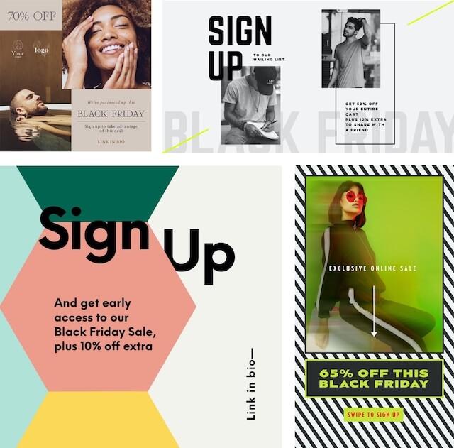 Create sign-up posts in GoDaddy Studio