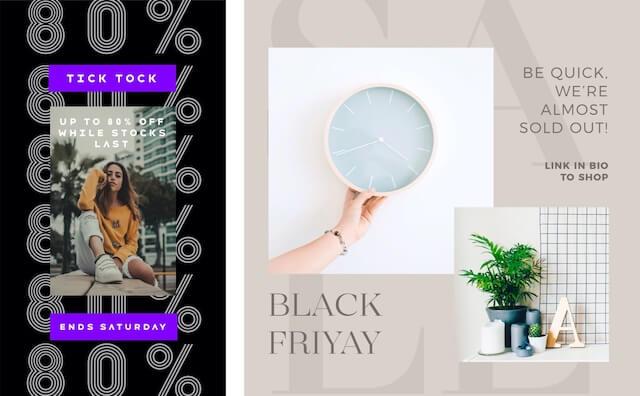 Sale promo ideas in GoDaddy Studio