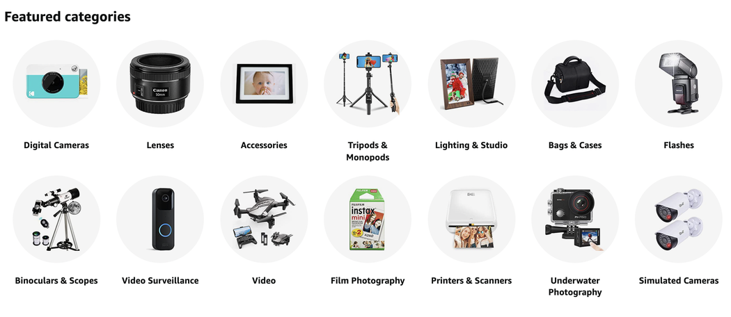 Camera & Photo Products - Devices & Accessories Categories