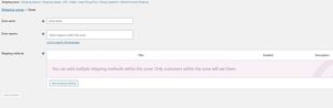 create shipping zone for in-person pickup