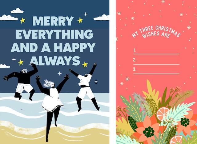 Holiday designs by Gleydson De Lima in GoDaddy Studio
