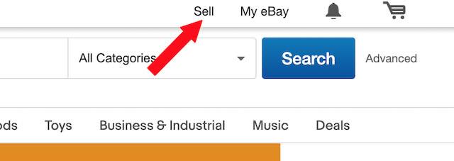 Creating a listing example on Ebay