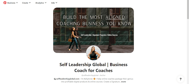 Example of Self Leadership Global on Pinterest