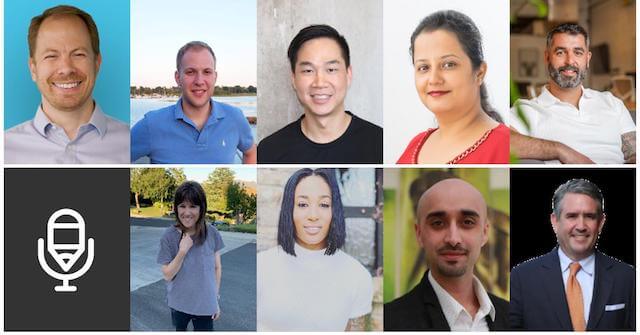 Collage of small business leaders