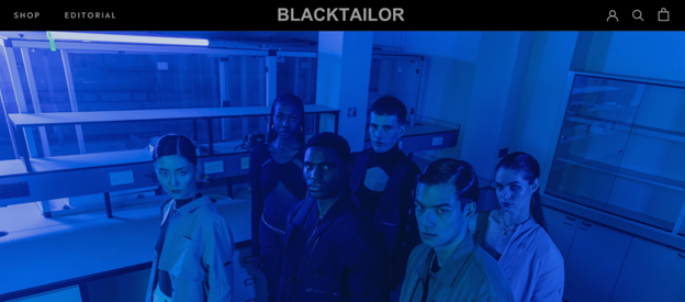 Blacktailor.store homepage