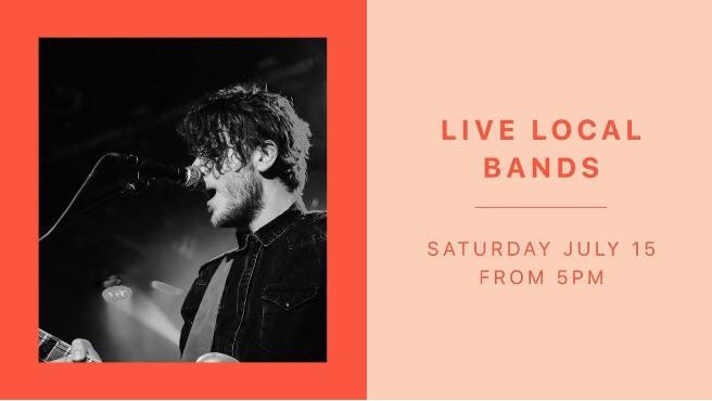 Live local bands graphic example