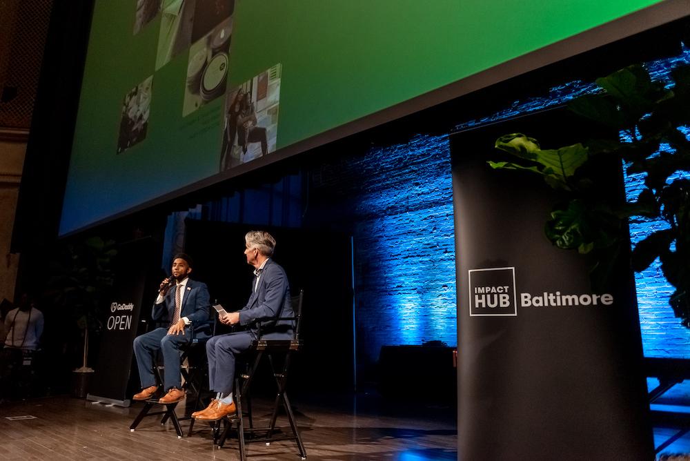 Jeremy Hartman and Baltimore Mayor at GoDaddy Open Baltimore