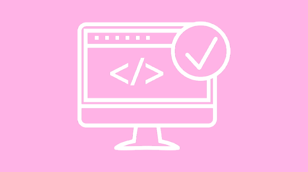 computer illustration on pink background