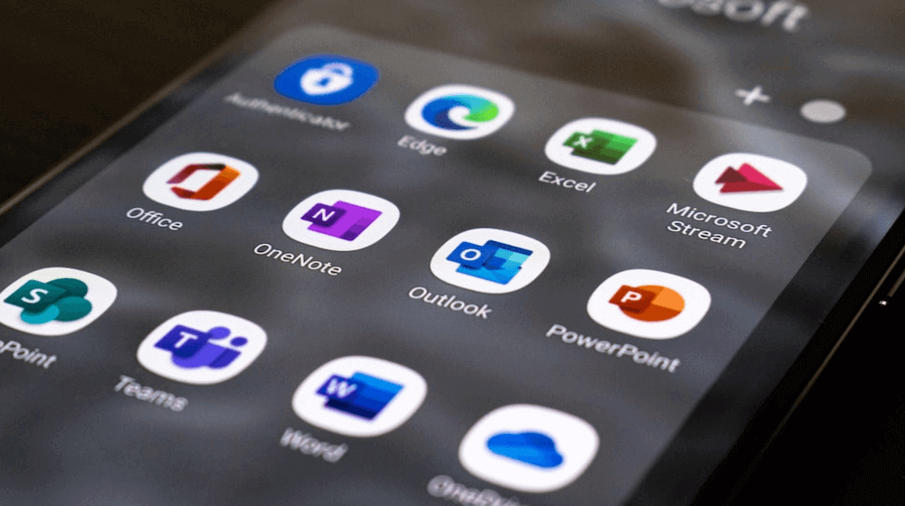 microsoft apps on smartphone