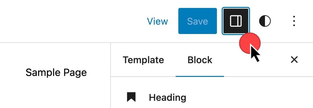 The settings icon in WordPress 6.2 has een changed to look more like the panel that is revealed from the right side of the screen vs a cog symbol.