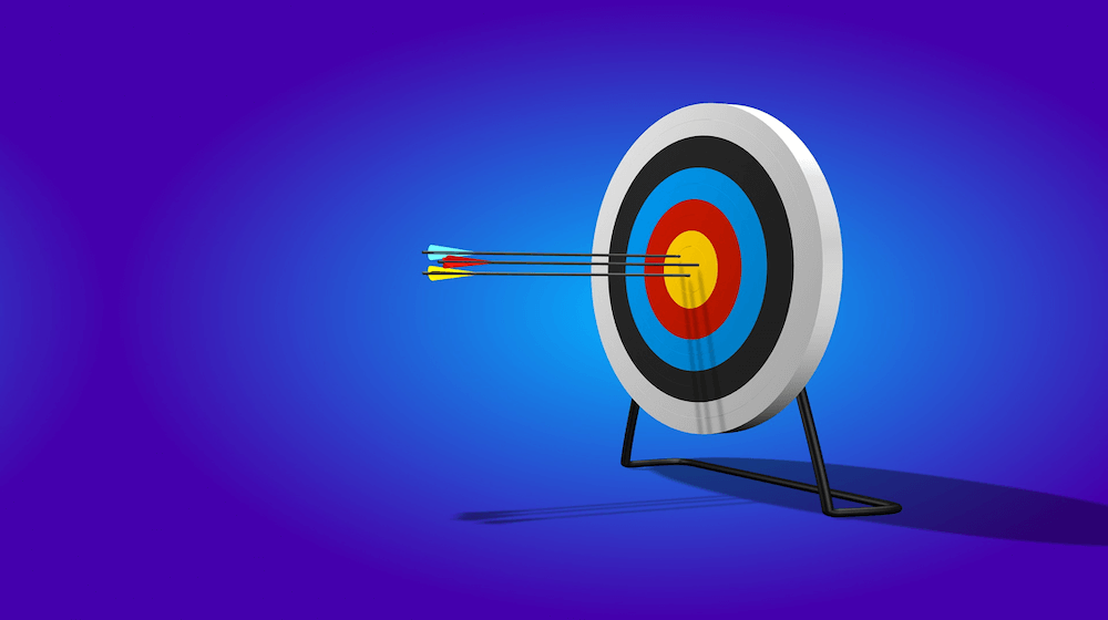 graphic of arrows hitting bullseye on target