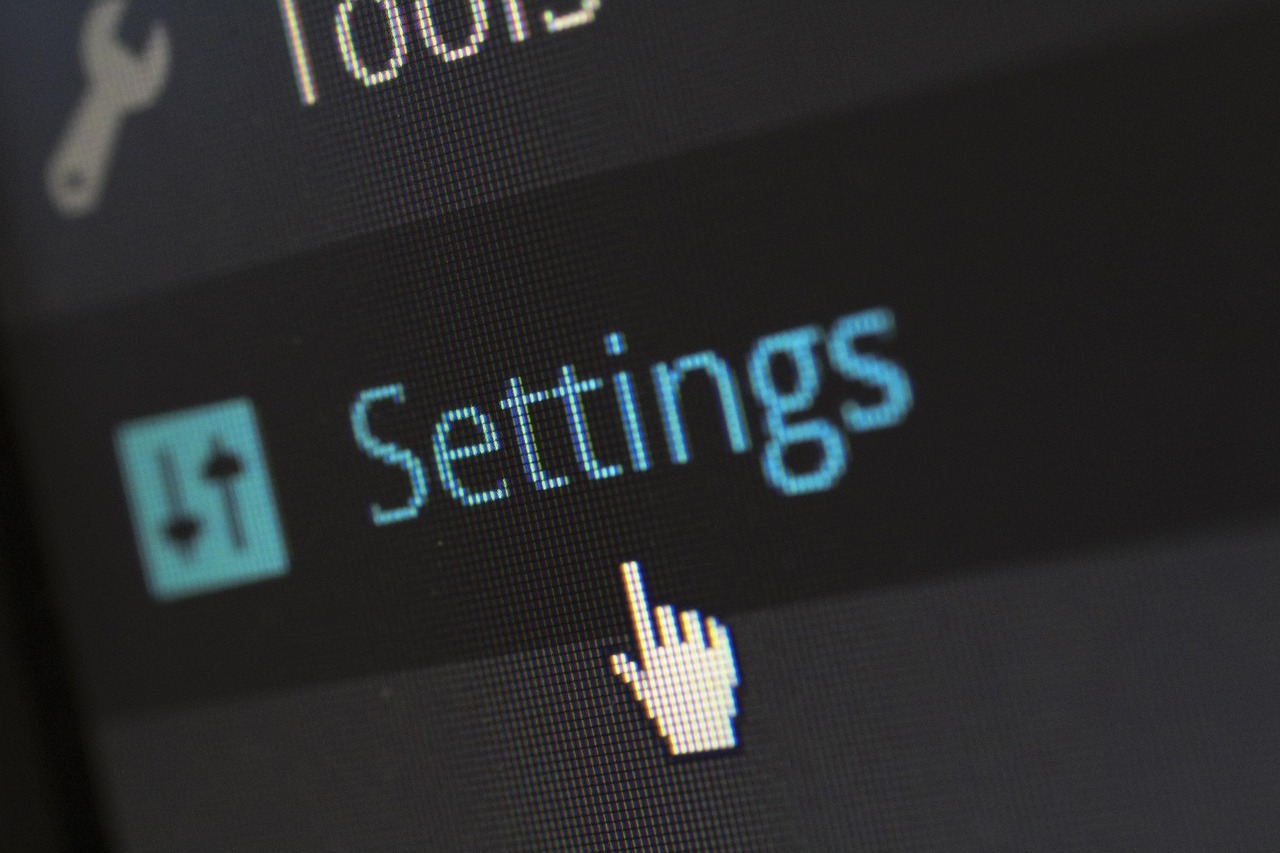 A Cursor Hovers over the WordPress Settings Menu Icon