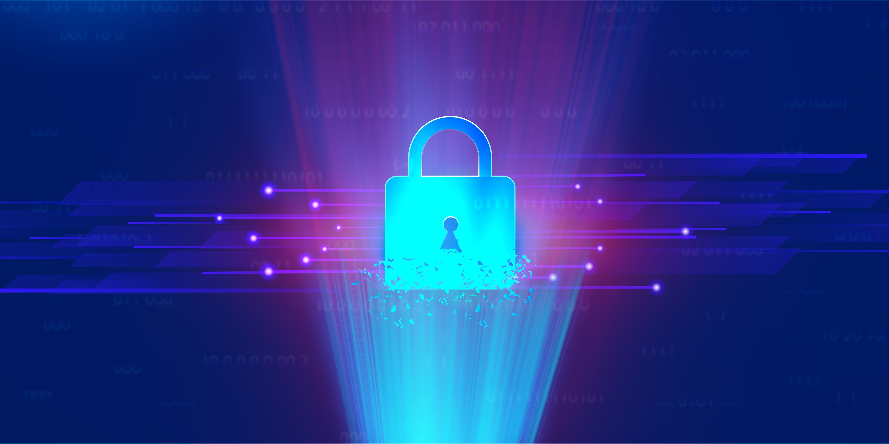 Abstract cyber security background illustration