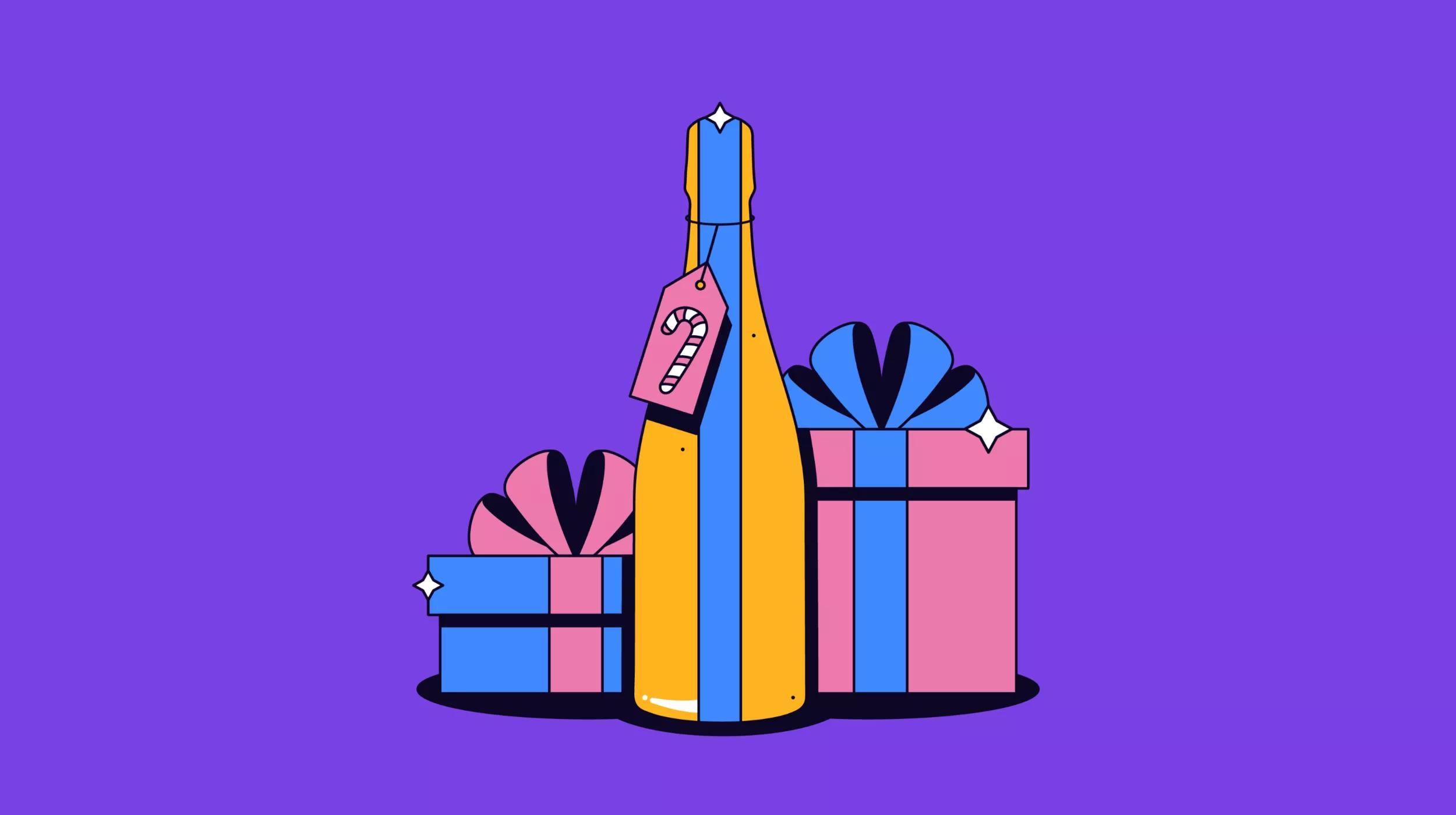 Image of presents created by GoDaddy Studio