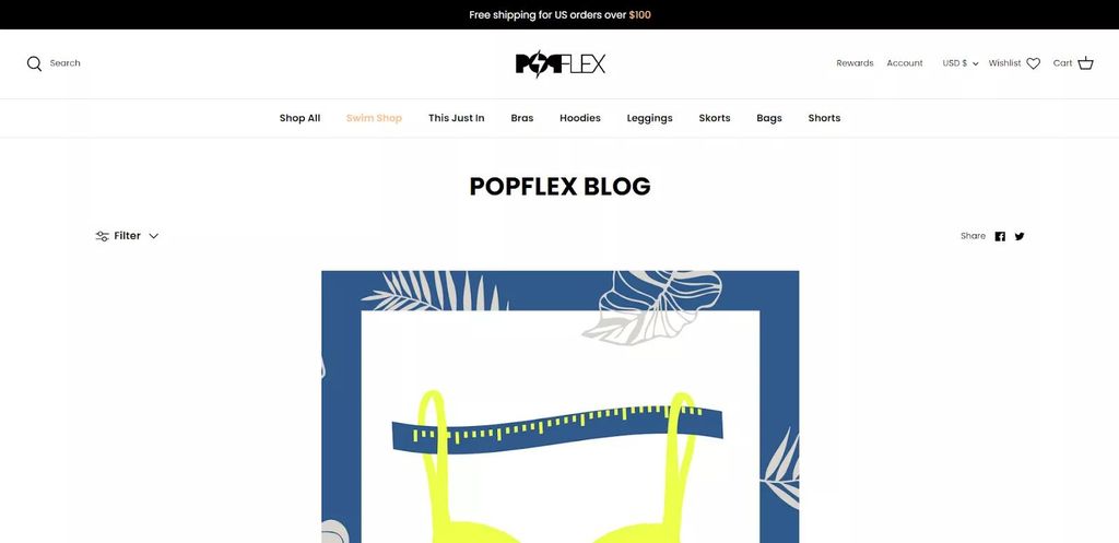 Example of a website menu with a colored highlight over the seasonal offering — from PopFlex Blog