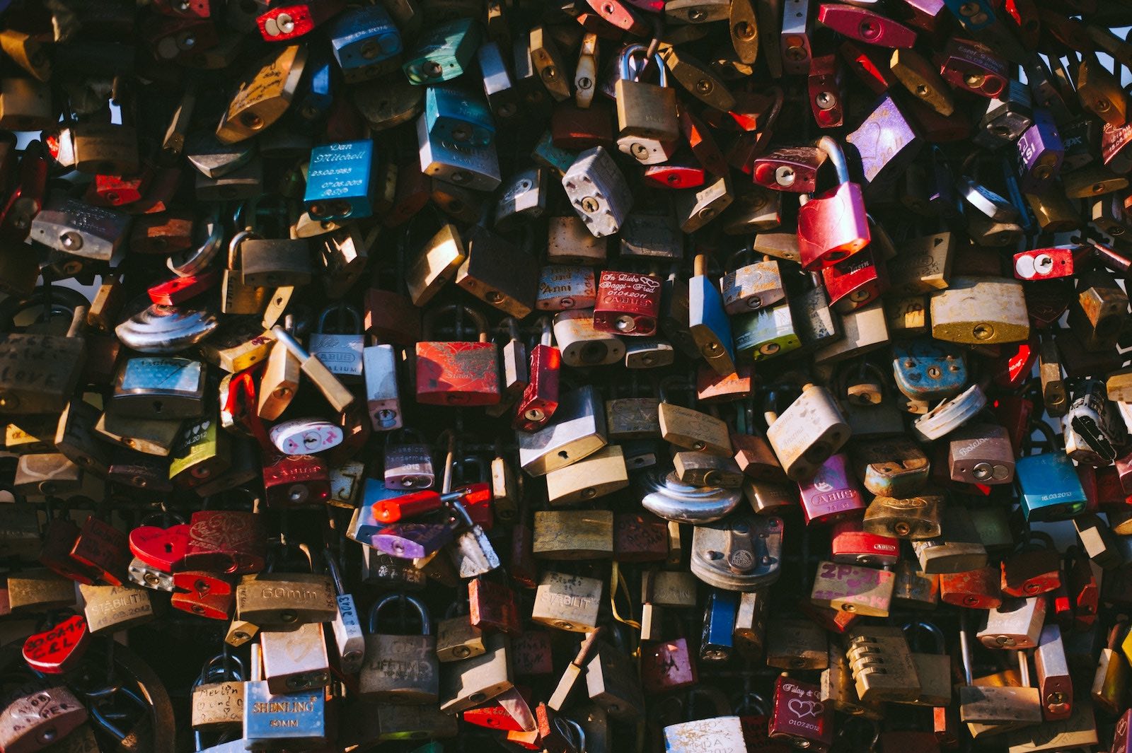 A pile of locks