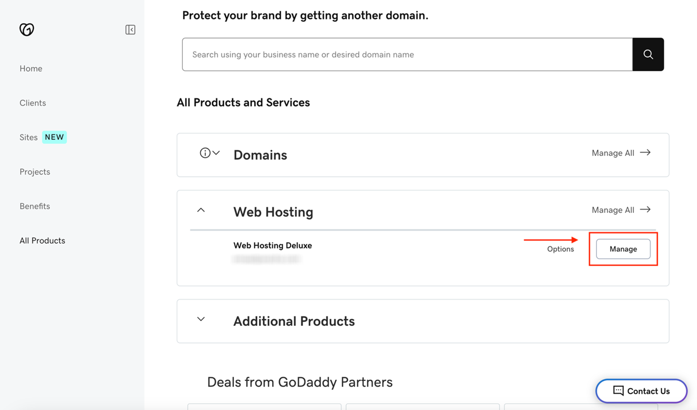 cpanel - manage web hosting