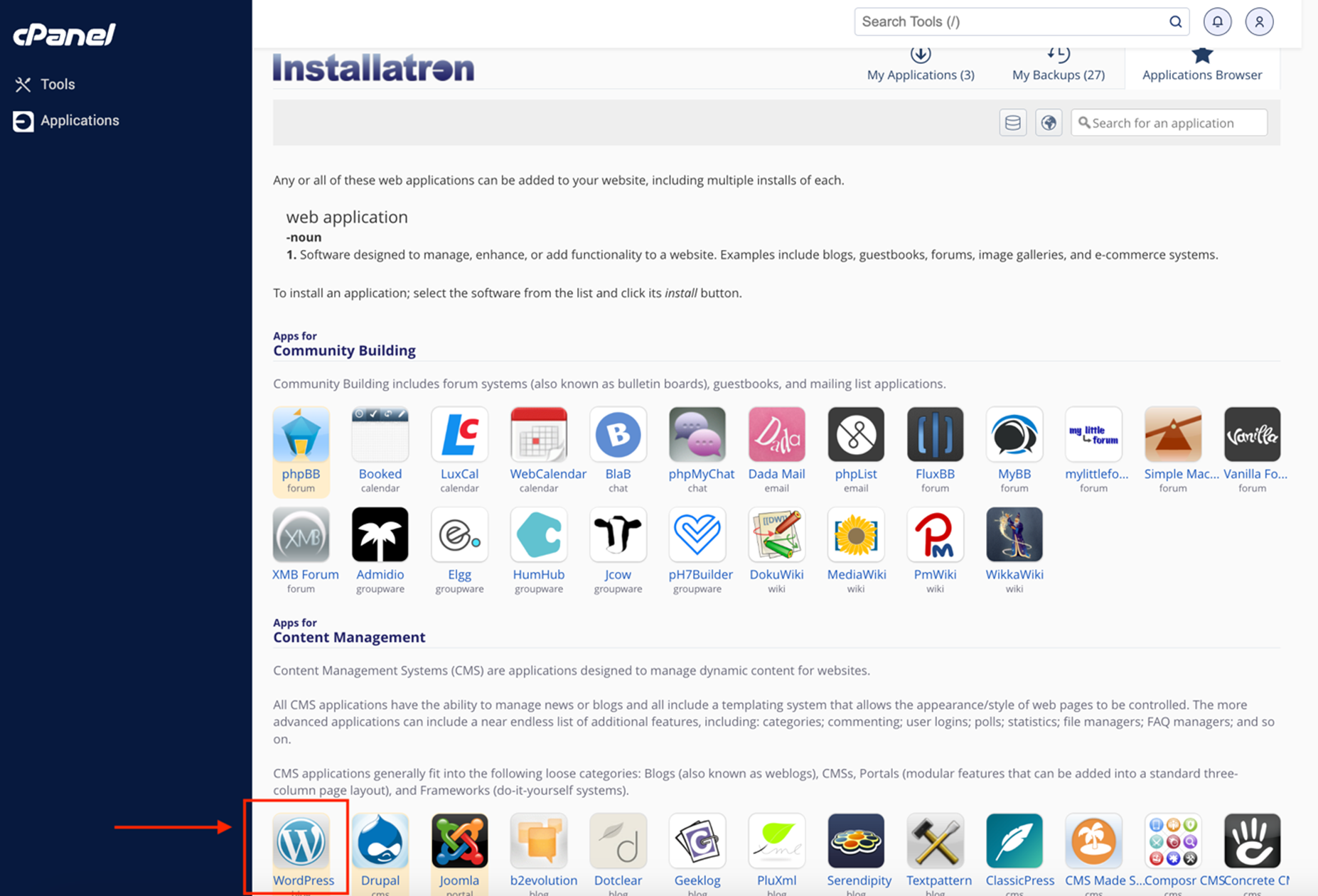 Application Browser