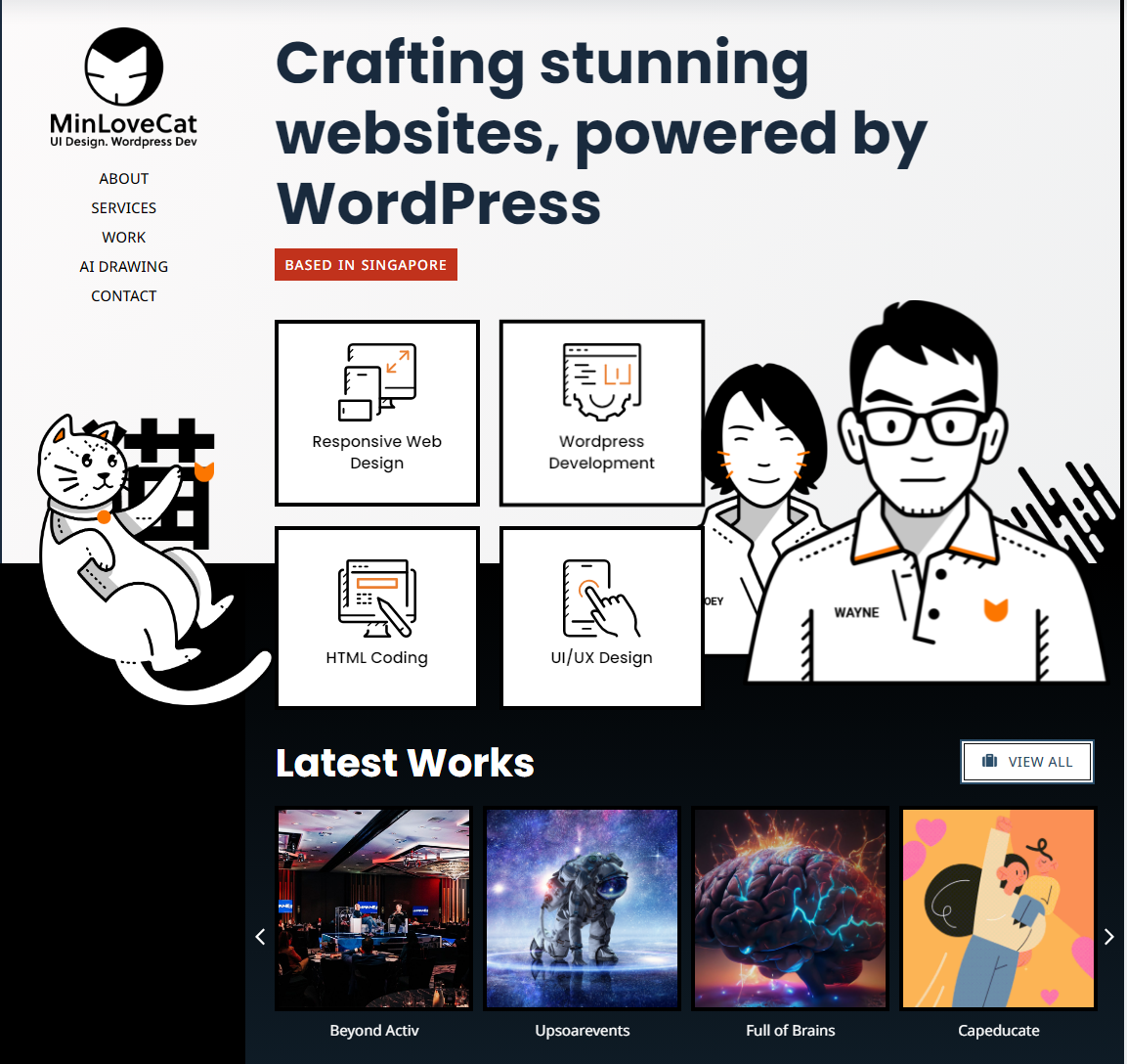 wordpress-portfolio-examples - minilovecat.sg