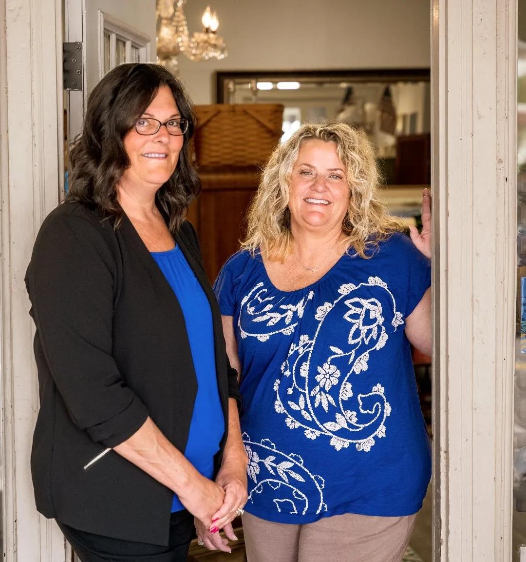 Gray Brush Vintage Market Co-owners Lisa Brickey and Vonda Rogers