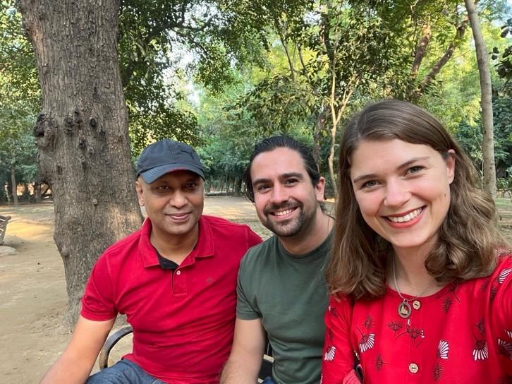 a group of people posing for a photo